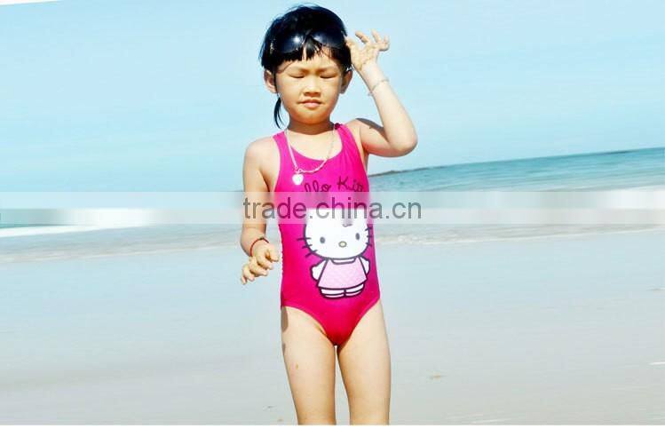 One piece Sex Children Beach Wear Cartoon Cute Kids Bikini Swimwear For Girls