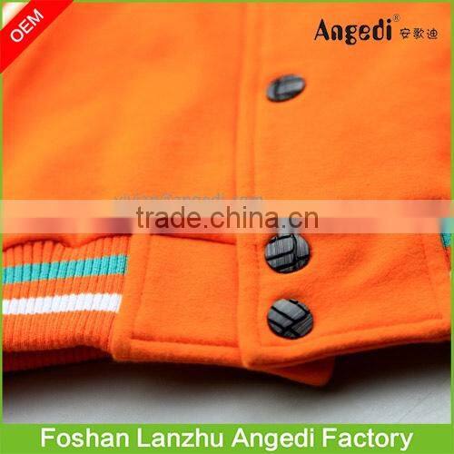 children's winter apparel Boy's fashion stylish baseball overcoat jacket v-neck casual sweatshirt with patch applique work