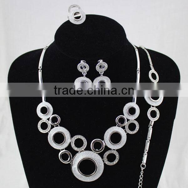New Wedding Necklace Bangle Earrings Jewelry Sets Fashion Jewelry Set