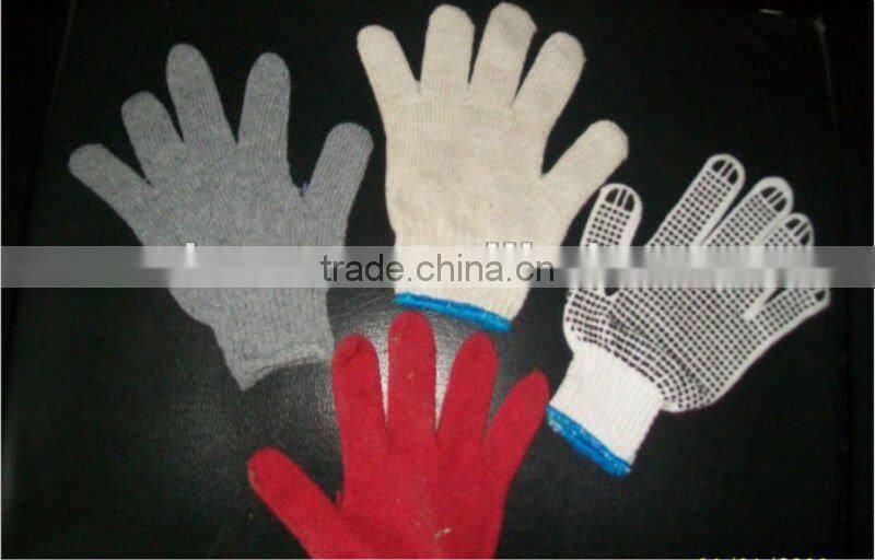 100% 500g/600g/700g/800g/900g fashion cotton gloves for industrial working