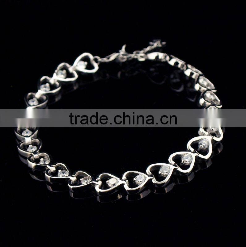 bracelets jewelry rhodium plated silver bracelets