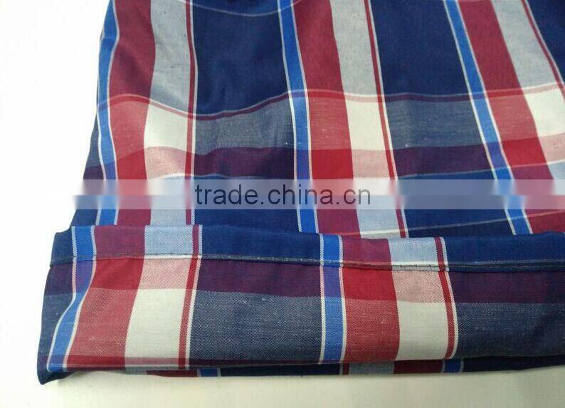 checked design woven boxer shorts