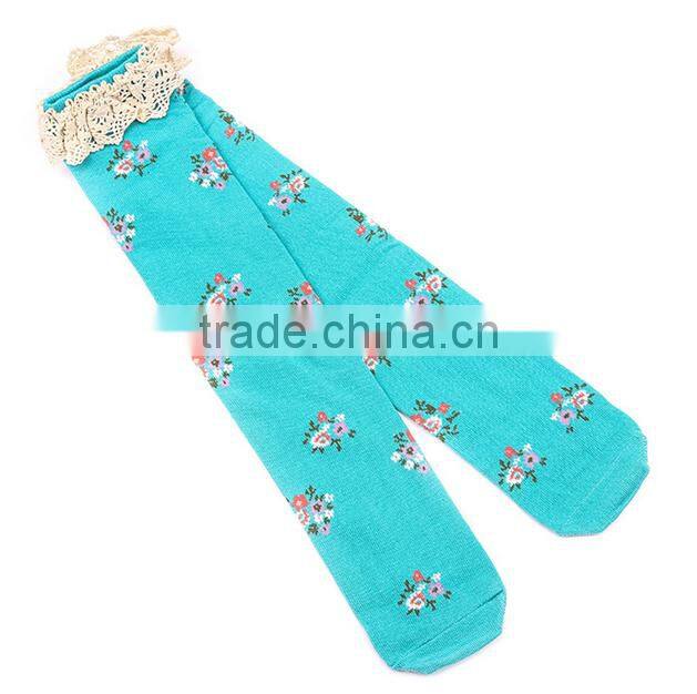 Custom Lovely Cartoon Eco Friendly Polyester Cute Sex Young Girl Tube Socks