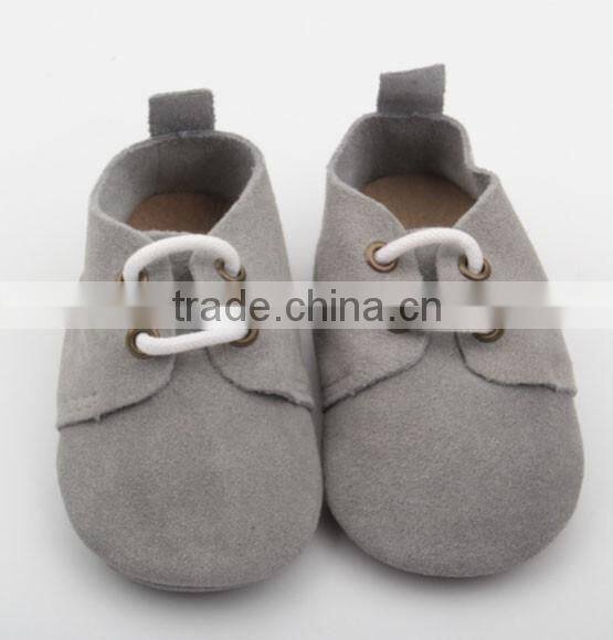 Genuine leather wholesale soft sole baby oxford shoes