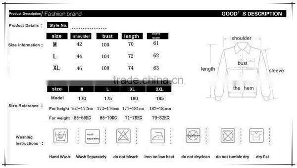 Spring and winter new design casual double breasted mens wool trench coat