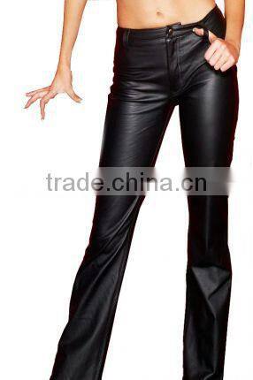 women leather pant