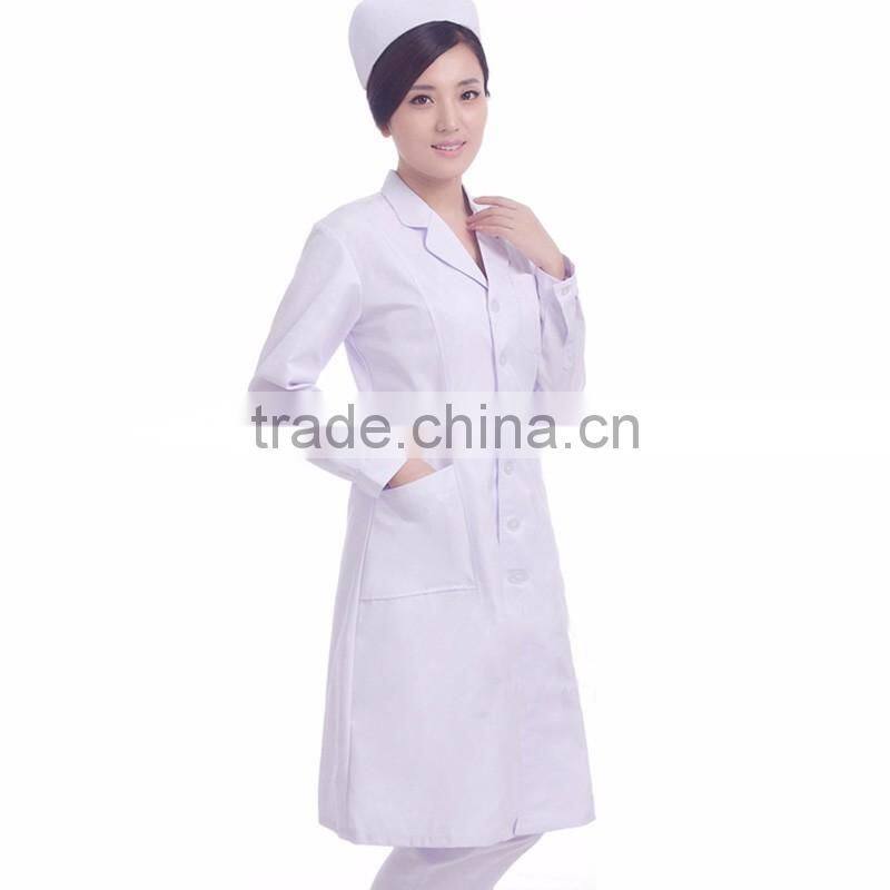 Juqian 2016 custom design white nurse hospital uniform designs