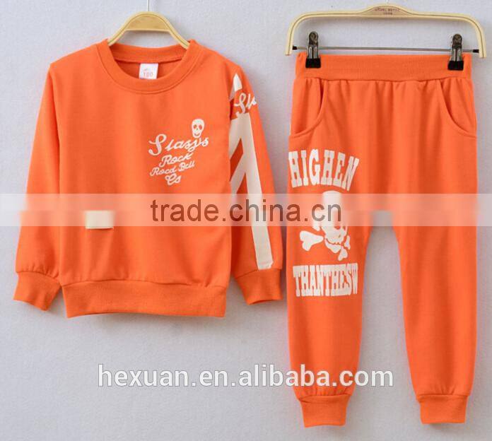 Lovely Kids Autumn Clothing Set Fashion Children Cotton 2 Pcs Clothes Set Long Sleeve Solid Top And Stripes Pant Set