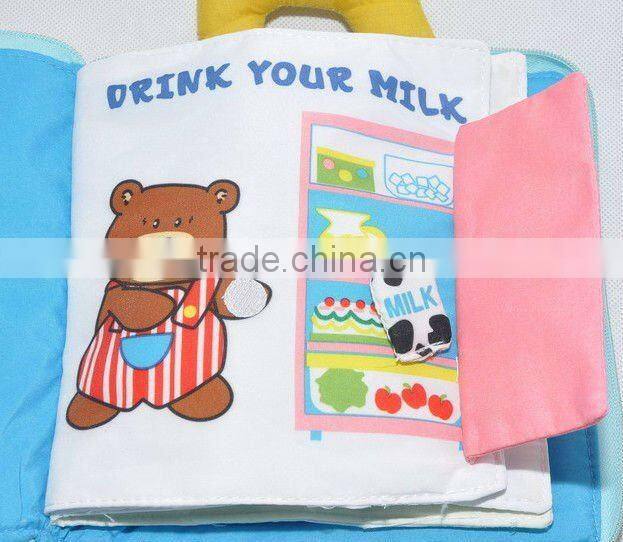 kids educational cloth book for children