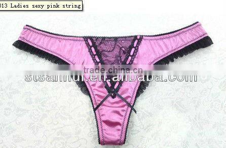 sexy g-string/ladies sexy lingerie/sex pink thong panty pictures