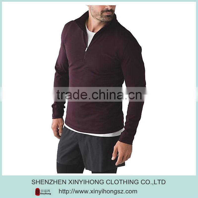 Paneled Warmth 1/2 Zip lightweight pullover no hoodies