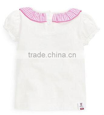 China Pink Kids Clothing Wholesale Girls Tee Shirt