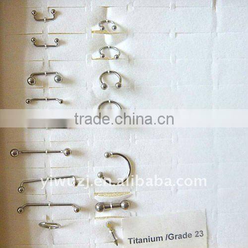 spiral tongue industrial barbell ring body jewelry