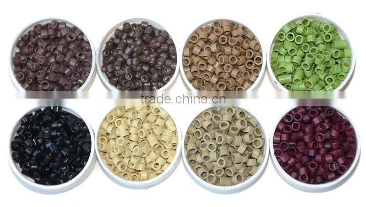 High Quality Aluminum Silicone Micro Bead, Srew Inside Micro Beads, Cheap Nano Ring Hair Extensions