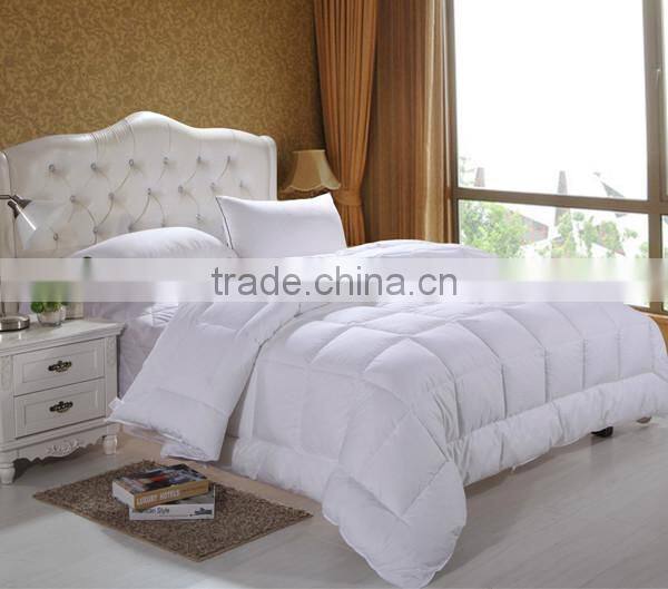 Polycotton fabric 100% cotton filling soft hotel comforter
