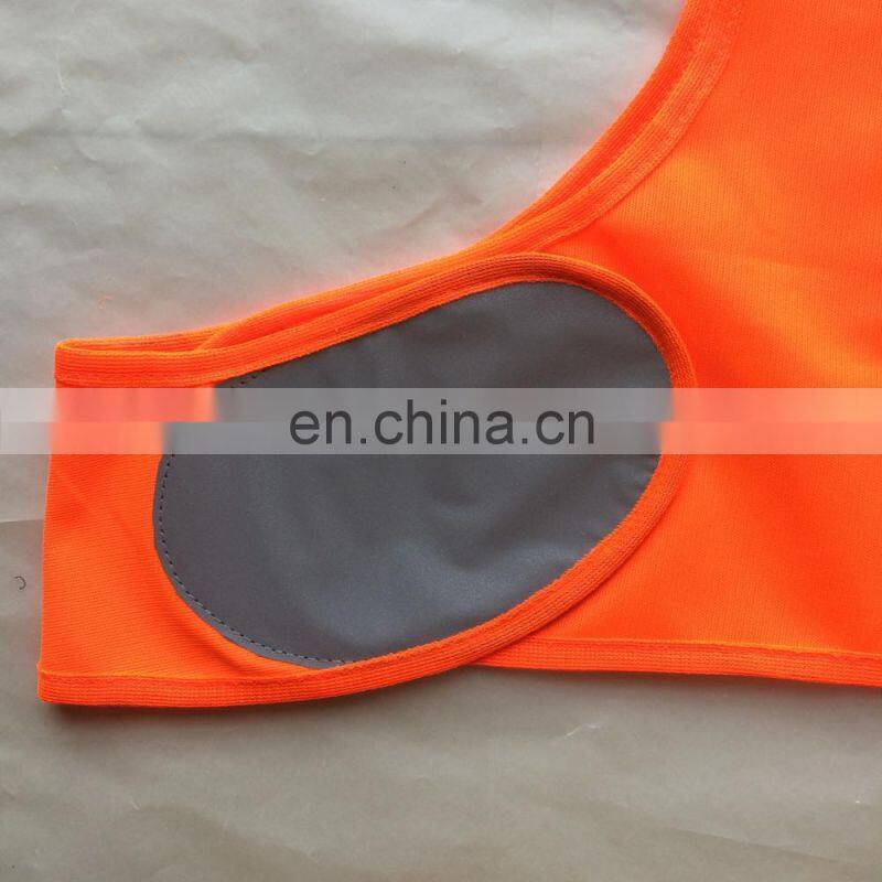 2017 hot sale 100 gsm orange mesh running vest