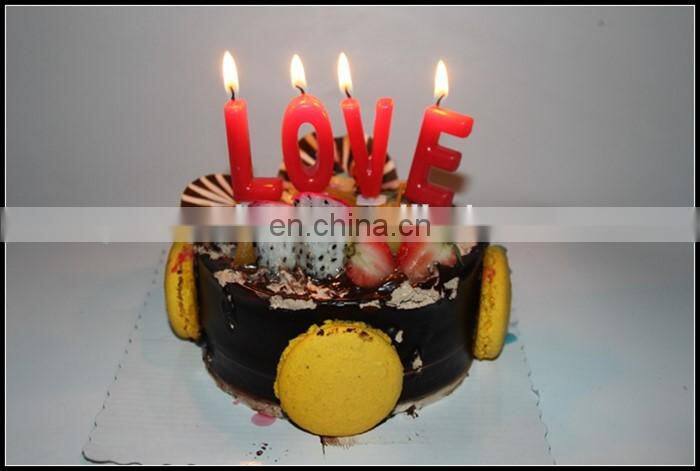 "Love" letters shaped stick valentine'day candle