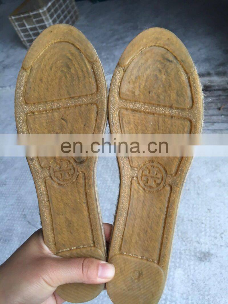 Wholesale shoes sole for espadrilles jute outsole hemp rope sole 2017