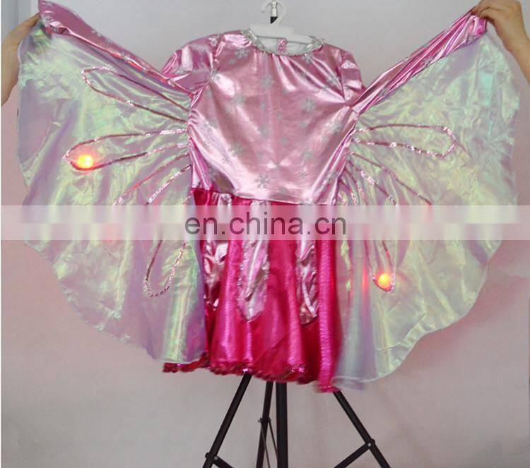 Beautiful led light girl party wear western dress girls holiday prom dresses