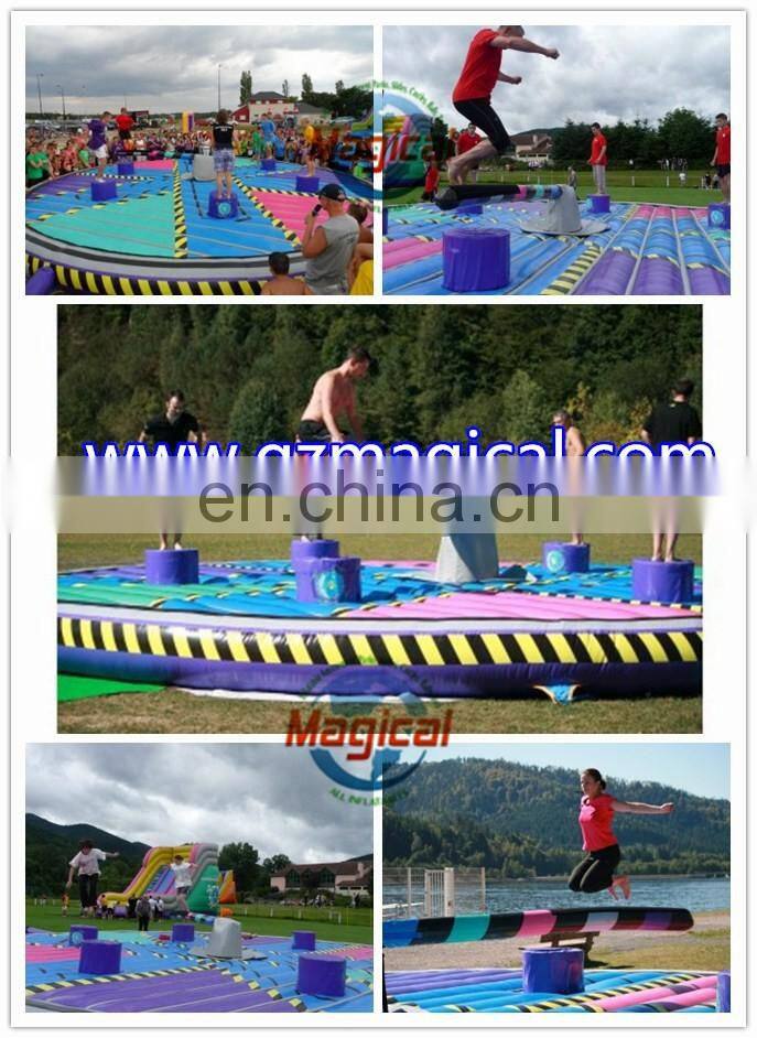Popular jumping bar Wipeout Eliminator Inflatable Game