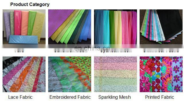 wholesale knitting 40D polyester hard mesh fabric for tutu dress