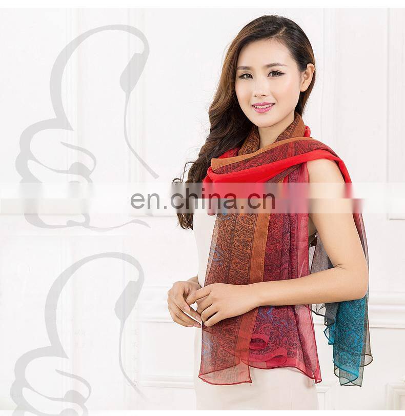 Neew style gardens floral women winter warm pashmina shawl wool shemagh scarf