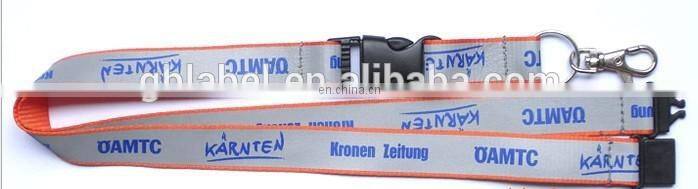 custom fashion style good quality colorful reflective lanyards