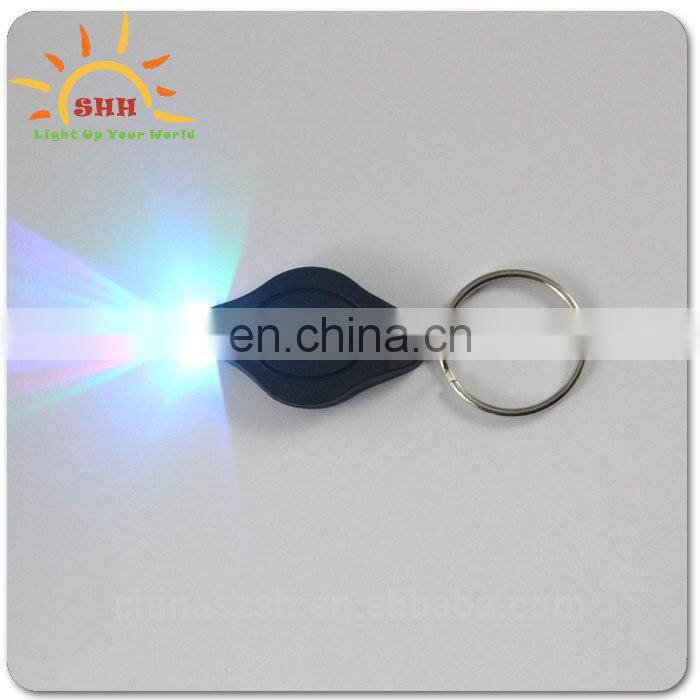 Cheap price Promotional Custom LED Flashlight Keychain UV Purple Light,cool led keychain Money detector UV led wholesale