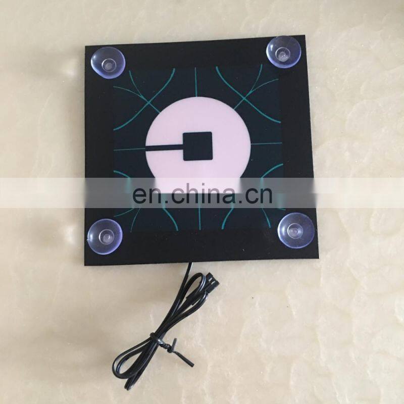 new uber glow car sticker with rubber suction cup attach on the car window DC3V USB DC12V inverter
