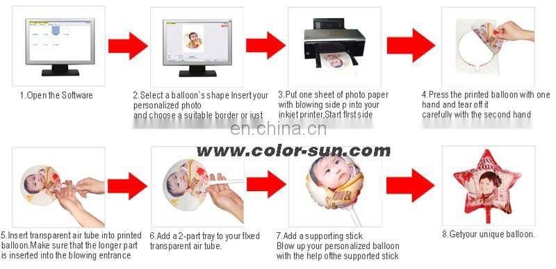 BestSub DIY Heart Shape Photo Balloon for shop , birthday ,party and so on .