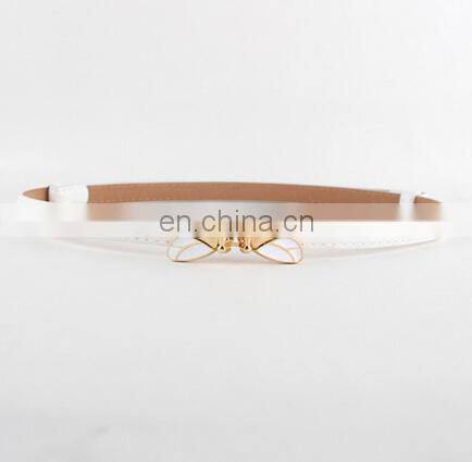 Hot Pink Bow Strap Belt Flower Buckle Adjustable Waist Belts For Dress