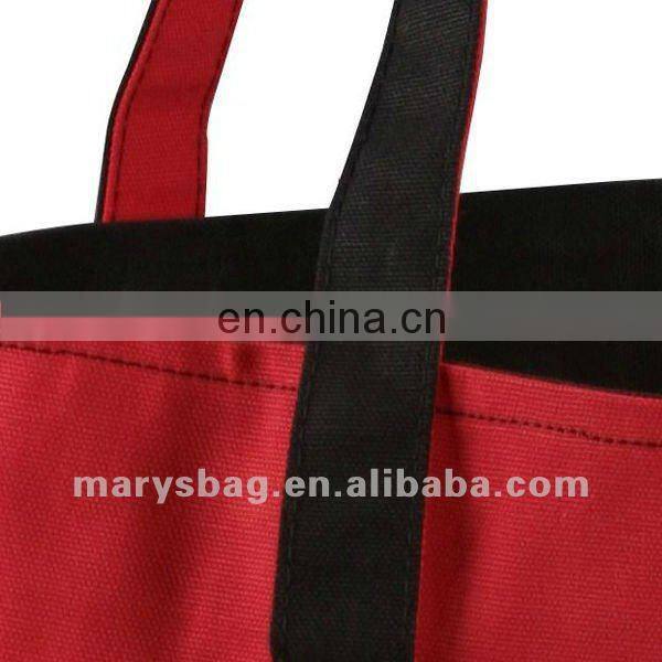 Special Designed 2 Tone Cotton Tote with Metal Grommets