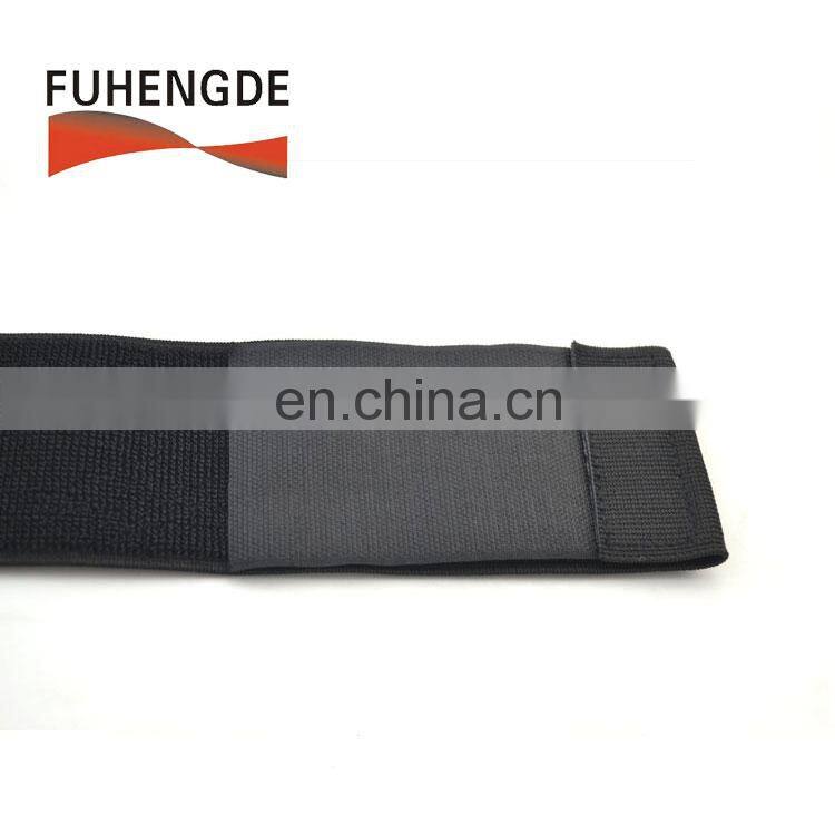 Flexible Elastic hook and loop strap with buckle