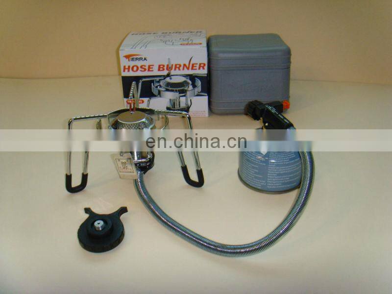 CAMPING & OUTDOOR STOVE WITH LONG HOSE & ADAPTOR