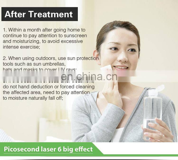 Medical CE Approved 2019 Newest Technology Tattoo Removal 755 nm Picosecond Laser
