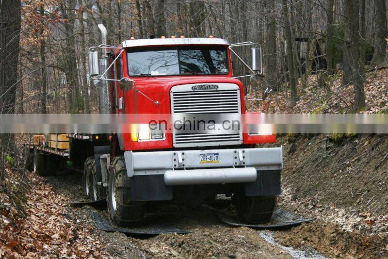 Skid resistance HDPE textured Road Mat/temporary hdpe ground protection panels