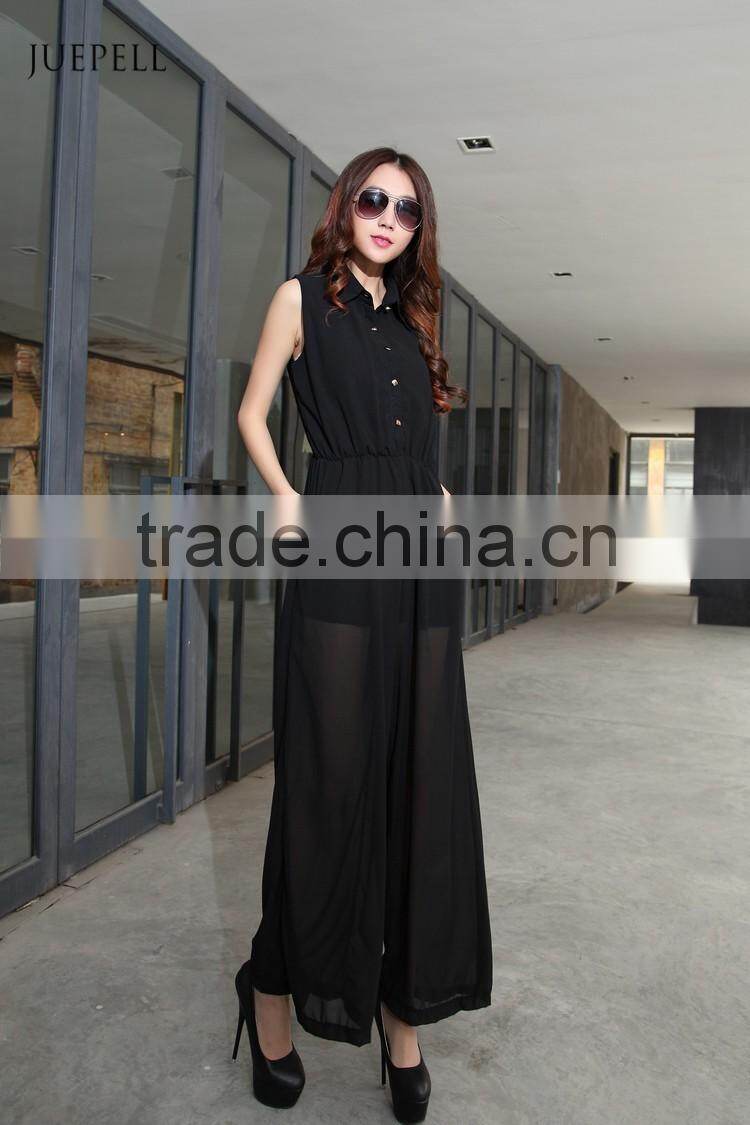 hot selling chiffon jumpsuit women jumpsuit