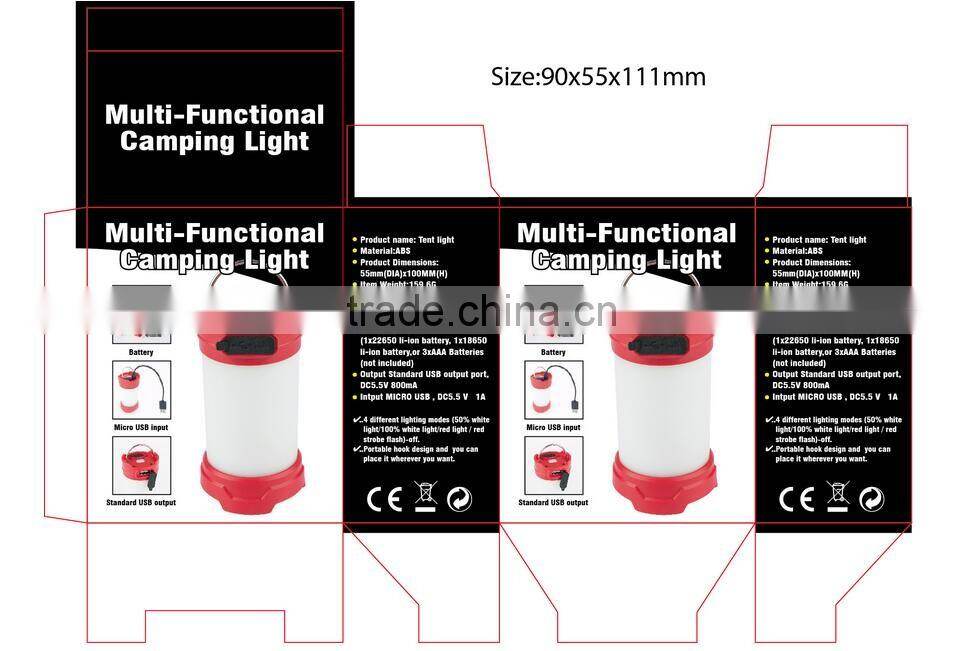 Custom printed led street lighting led camping solar lantern