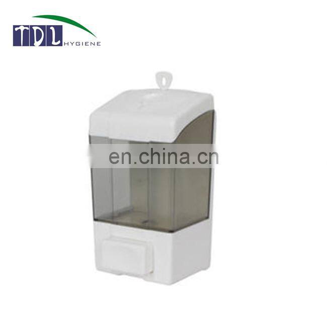 Smoke small capacity wall mounted liquid soap dispenser