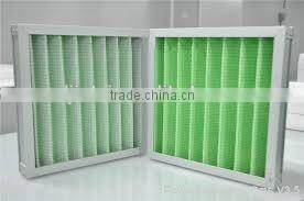 cardboard aluminium air conditioning replacement merv 8 11 15 g4 pleated synthetic fiber media panel filter