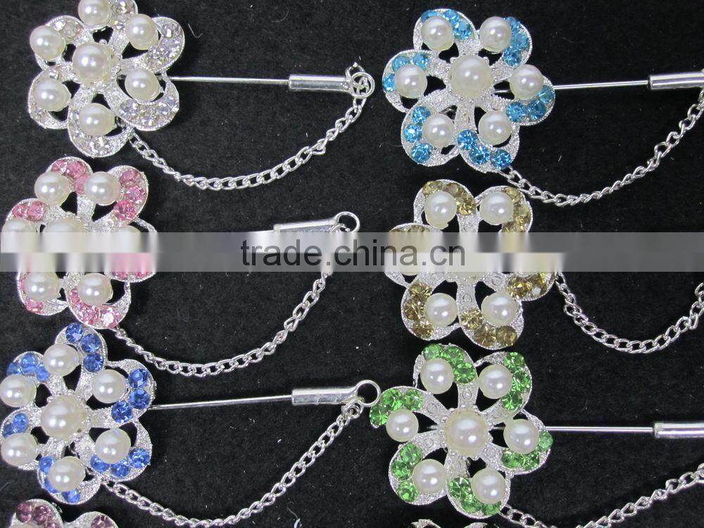 B075 HOT SALE 2014 MUSILM BROOCH HIJAB SCARF PINS