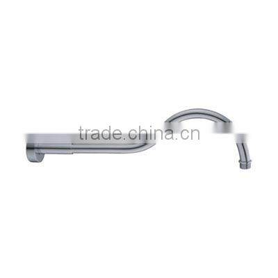 ROUND GOOSENECK CHROME SHOWER ARM, SOLID BRASS CONSTRUCTED