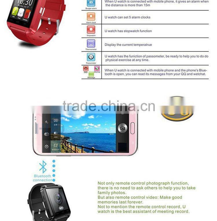 Factory price multifunctional pedometer u8 smart watch