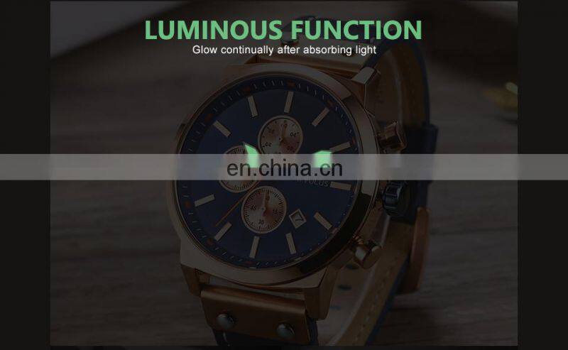 MINI FOCUS 0110 Man Watch 2021 Top Brand Sport Watches Luxury Sports Chronograph Military Genuine Leather Wrist Watches
