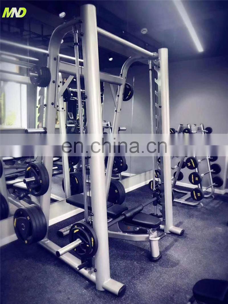 Sport Equipment Commercial Gym Fitness Equipment 70 Degree Incline Linear Bearings Smith Machine