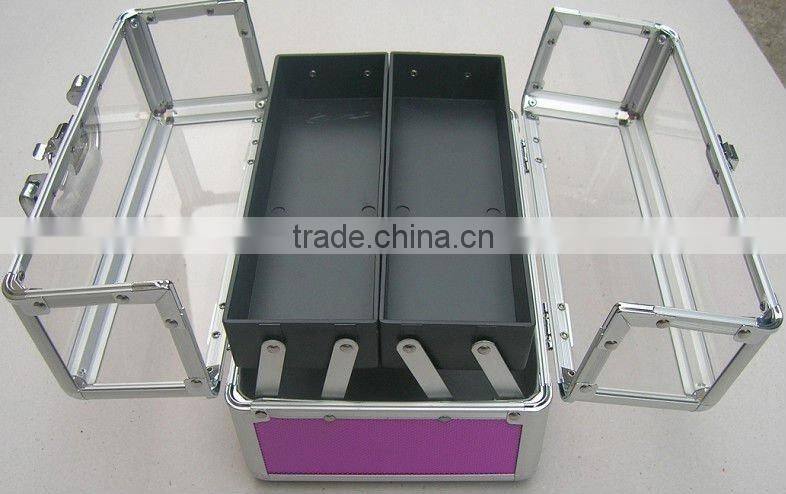 2013 new design aluminium Tattoo Kit Case , cosmetics case with plate inside and compartments size :370*230*270MM