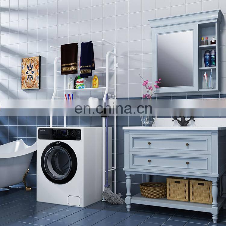 New high quality multi-functional washing machine shelf floor without punching storage rack