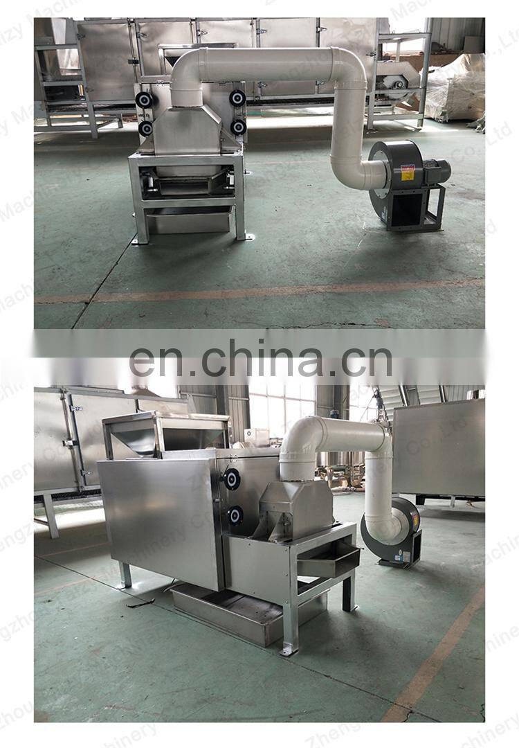 cocoa powder making machine Removing Peanut Skin Cocoa Beans Peeler And Half Cutter machine