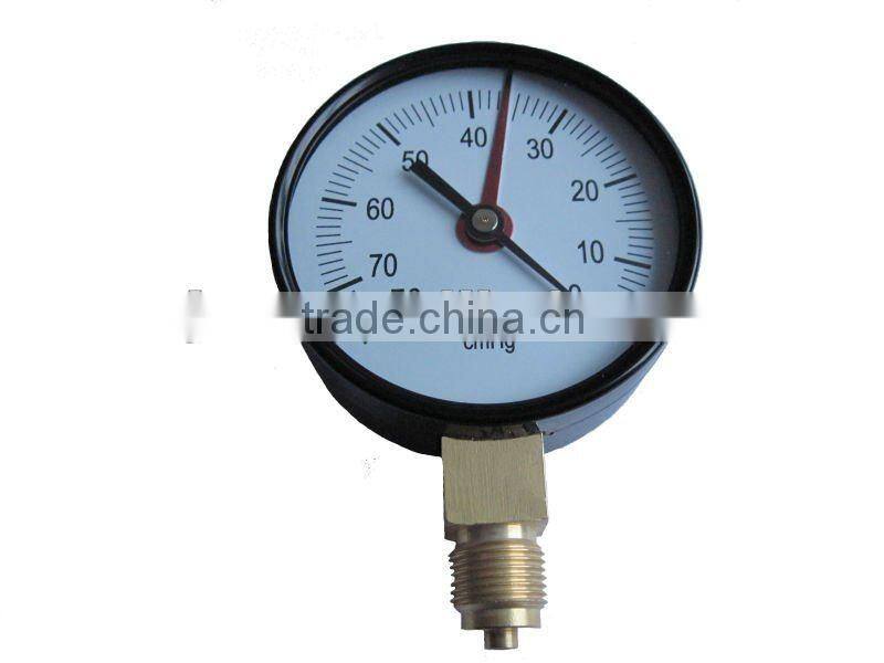 Y80 vacuum pressure gauge with red pointer