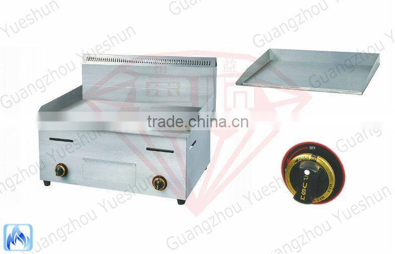 Hot selling high quality commercial gas griddle for hot dog plate